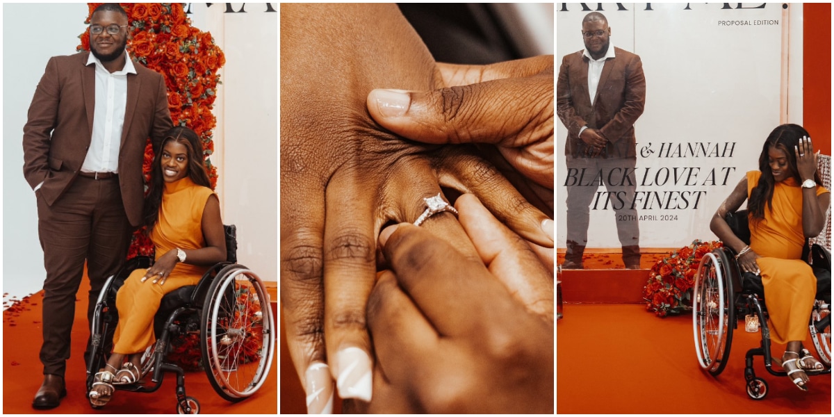 Emotional moment as man proposes to longtime girlfriend on wheelchair