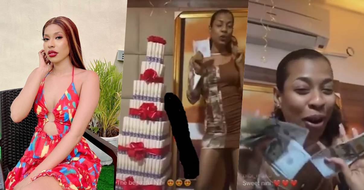 Reality star, Nini flaunts hard currency, other gifts from fans (Video)