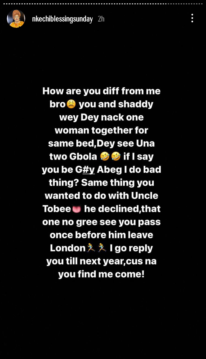 Nkechi Blessing Opeyemi bisexual 