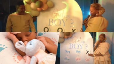 Kie Kie shares adorable moments from her gender reveal party (Video)