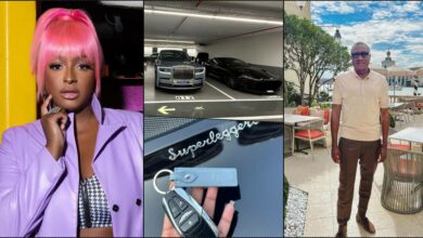 DJ Cuppy shows off father’s new Rolls Royce, Aston Martin in Monaco