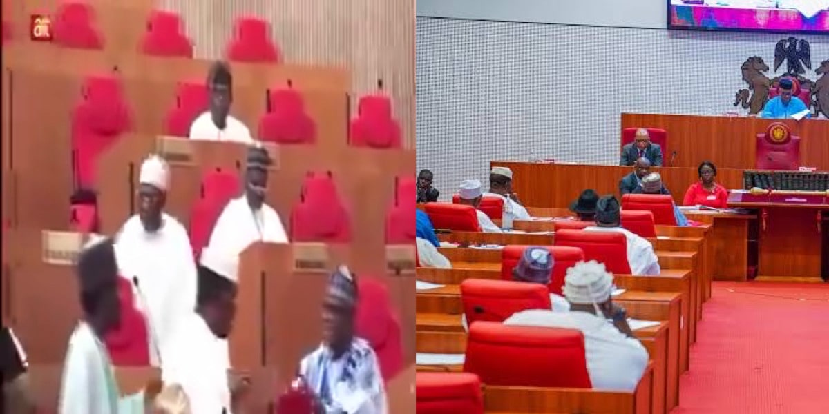 Shameful moment Nigerian senators fought over sitting arrangement at renovated hallowed chamber