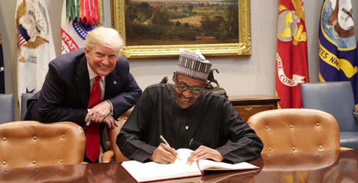 Donald Trump writes to President Buhari