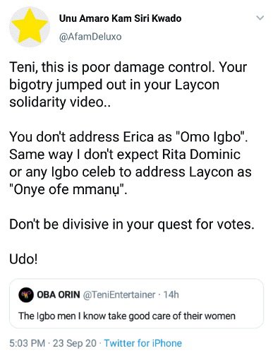 Teni Erica "Omo Igbo"