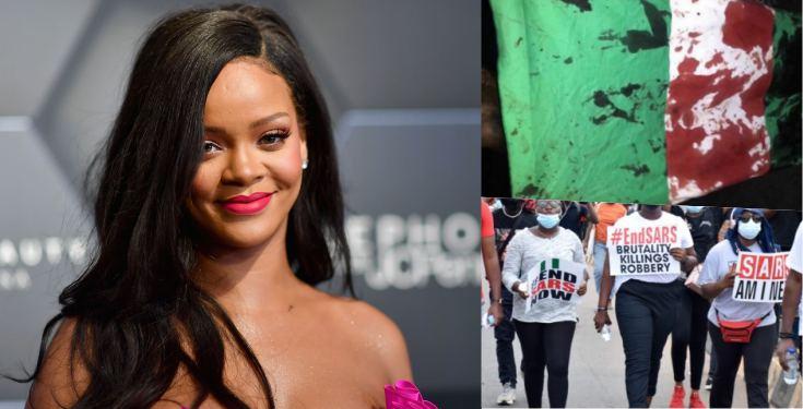 Lekki Shooting: Rihanna Lends Voice To #EndSARS Protest