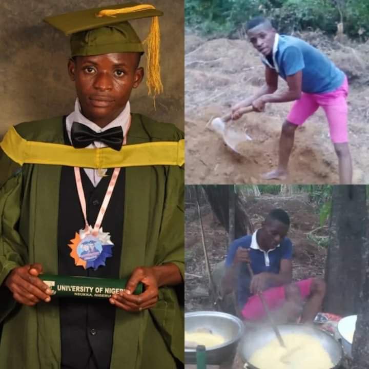 First Class graduate turns cassava farmer