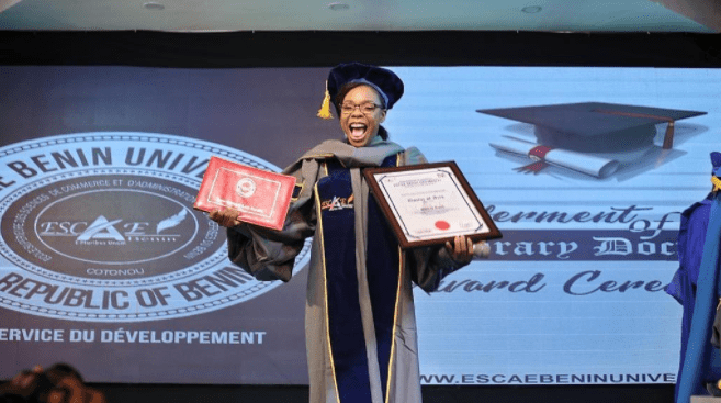 Kaffy Honorary Doctorate