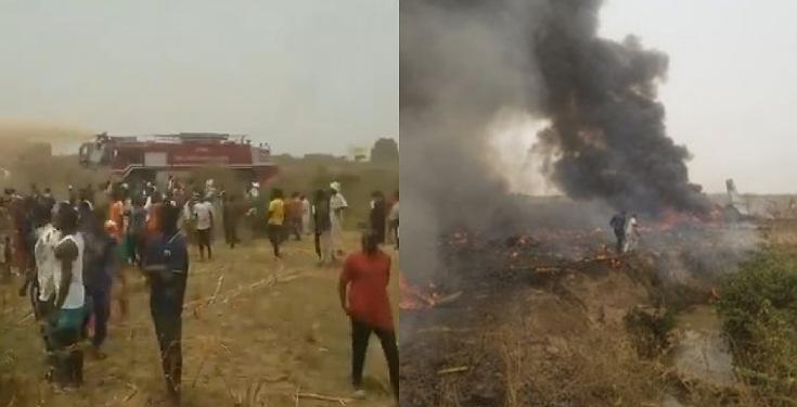 Military aircraft crashes in Abuja