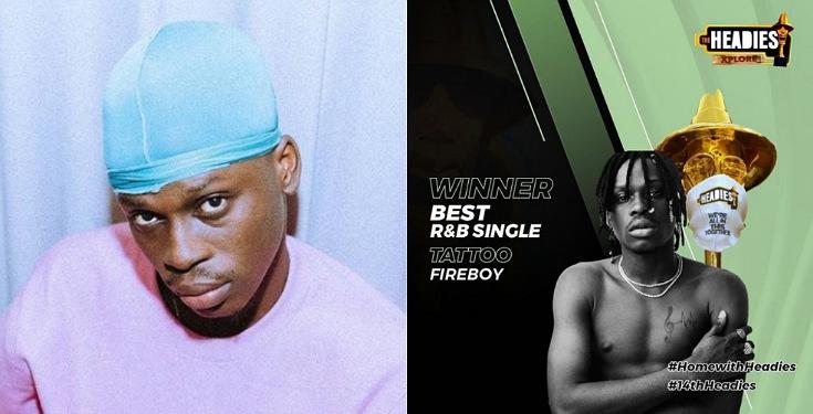 Fireboy emerges winner for the ‘Best R&B single’