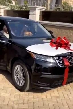 D'banj gifts wife brand new Range Rover Velar as Valentine gift (Video)