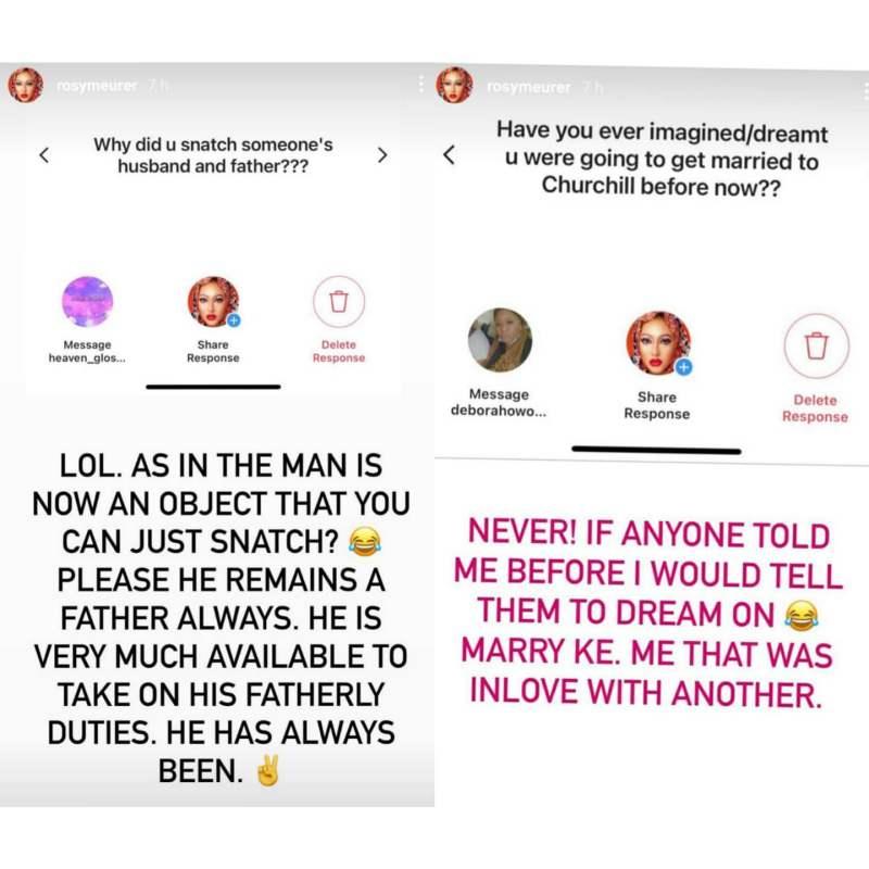 Rosy Meurer clears the air on breaking Tonto Dikeh's home