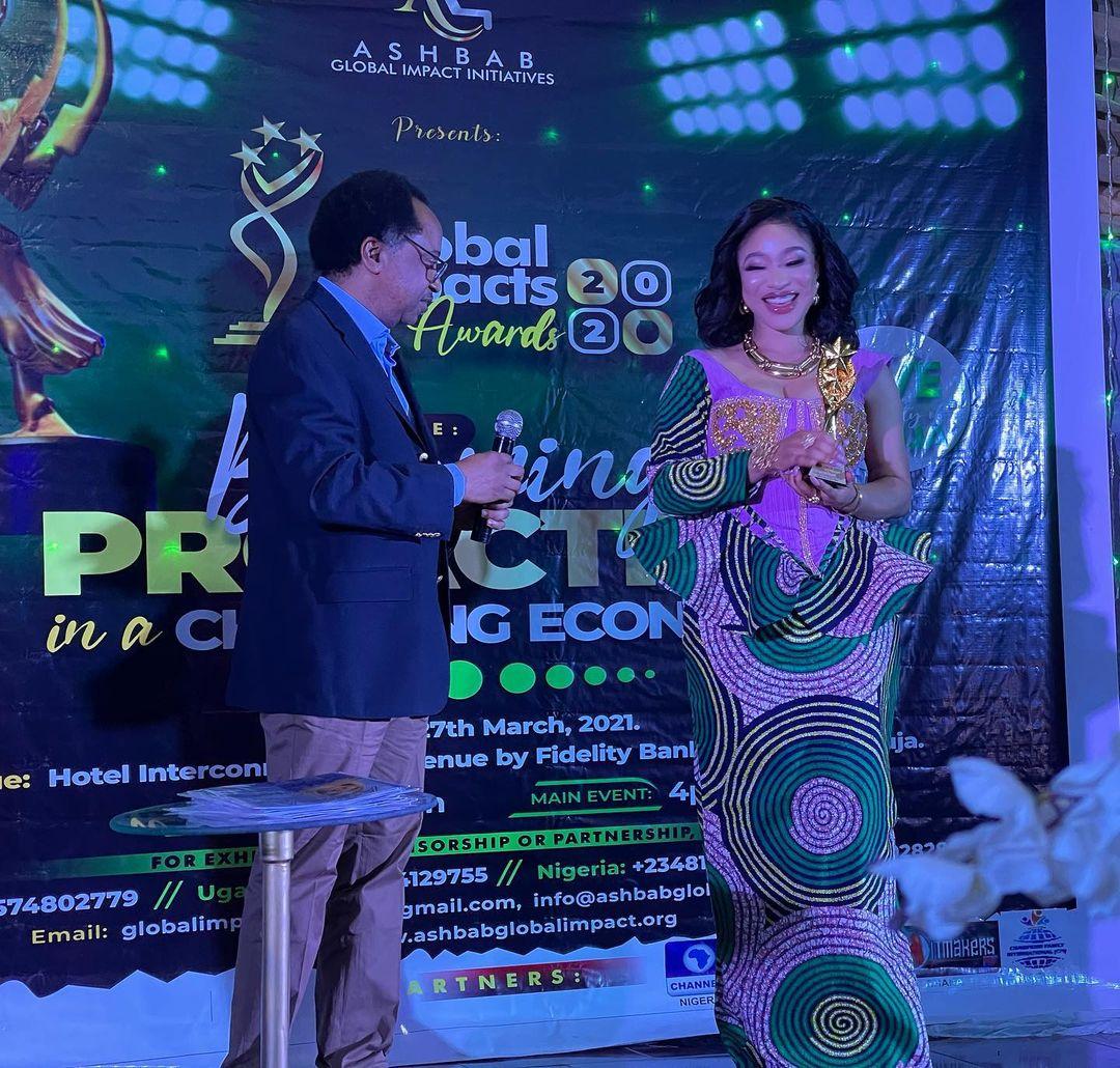 Tonto Dikeh Award Abuja