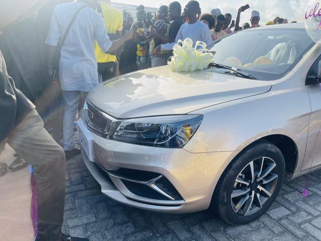 Newly wed comedian, Woli Arole gets brand new car as wedding gift 