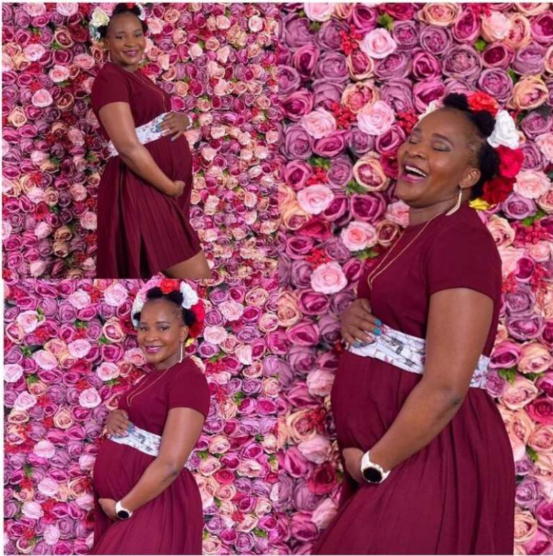 42-year-old woman celebrates pregnancy after years of childlessness