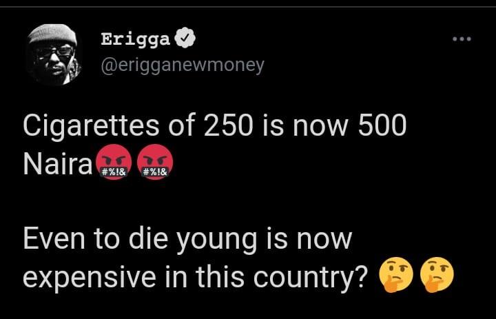 die young Erigga Nigeria
