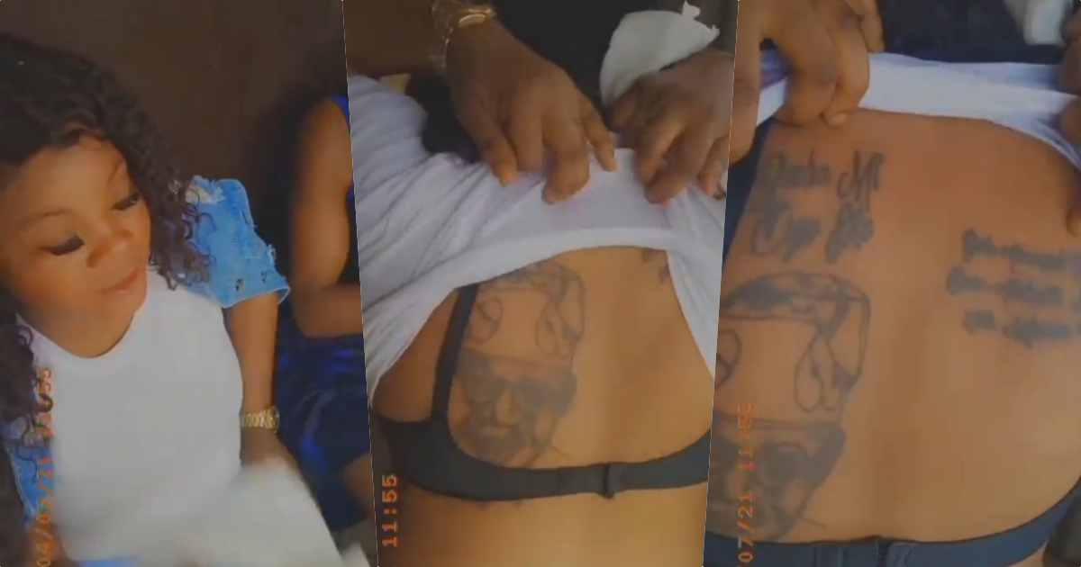Woman who inked tattoo of Tinubu's face sent packing by husband (Video)