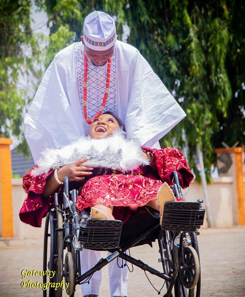 physically challenged ties knot