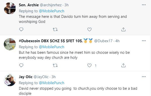 "You see him as your god" - Reactions as Peruzzi says he hasn't been to Church since he met Davido 