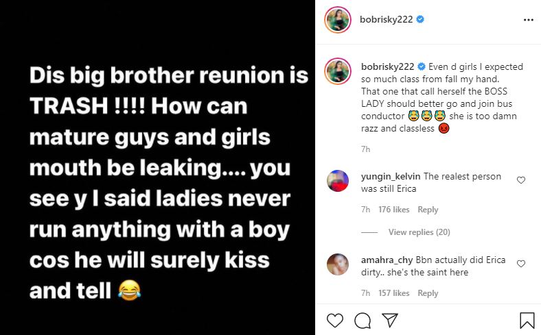 "Classless boss lady, still had guts to call Praise 5 seconds man" - Bobrisky drags Ka3na to filth