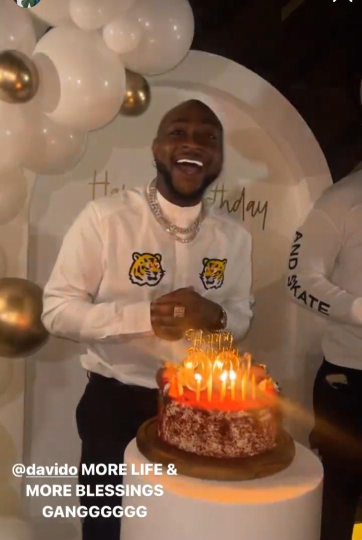 Davido says a prayer as he celebrates 29th birthday in Dubai (Video)