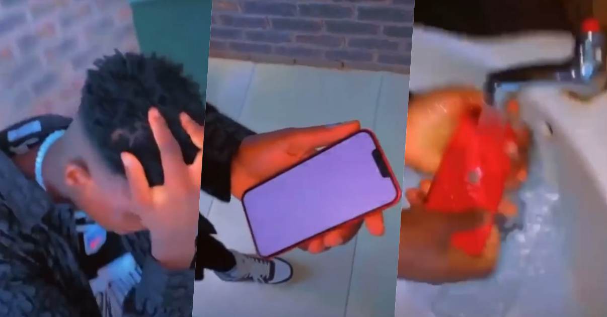 Man in tears after washing iPhone 13 with soap and water (Video)