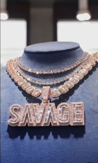 Tiwa Savage Diamond Pendant