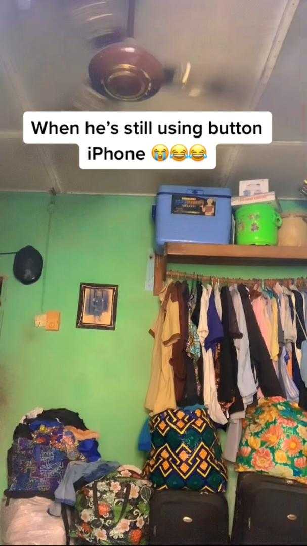 "You're using iPhone 12 but your room looks like prison" - Lady ridiculed for shaming men who use old iPhone model (Video)