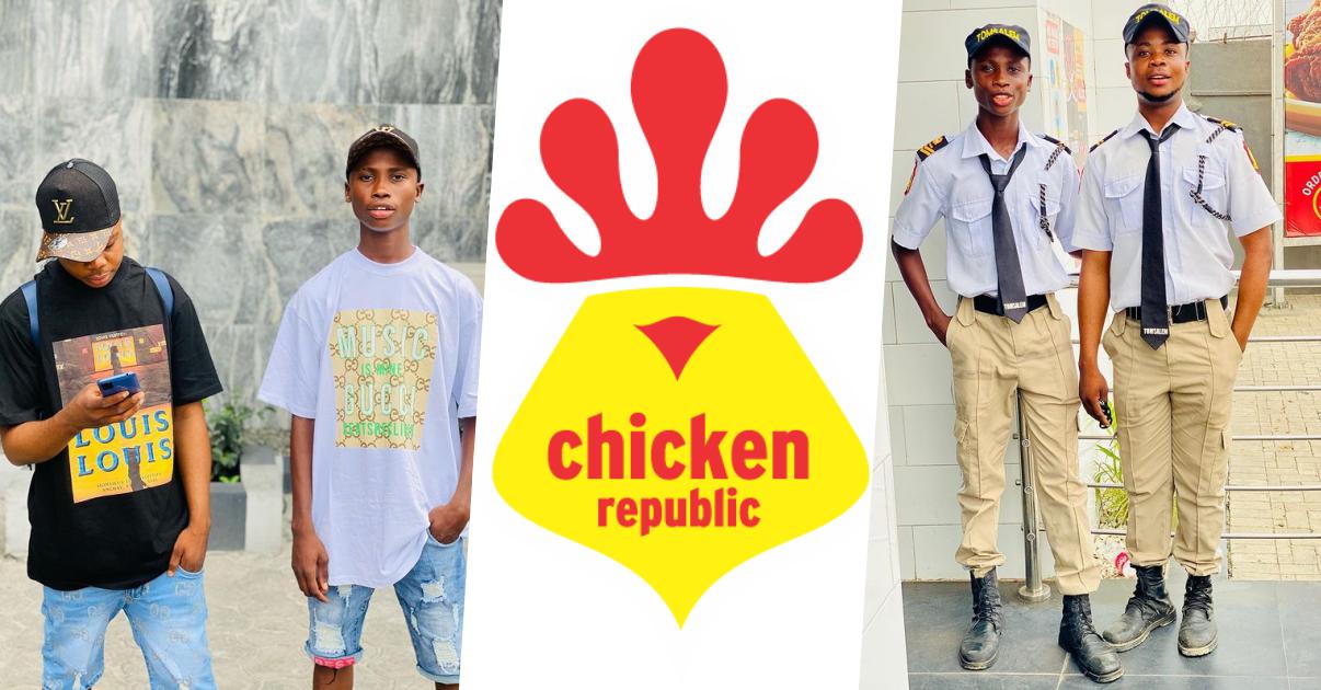 "We are not here to spoil your name, don't spoil ours" - Sacked security officers slam Chicken Republic over disclaimer (Video)
