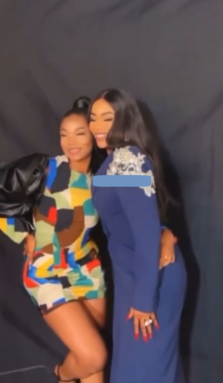 "Fans in the mud" - Reactions trail photoshoot of Mercy Eke and Tacha (Video)