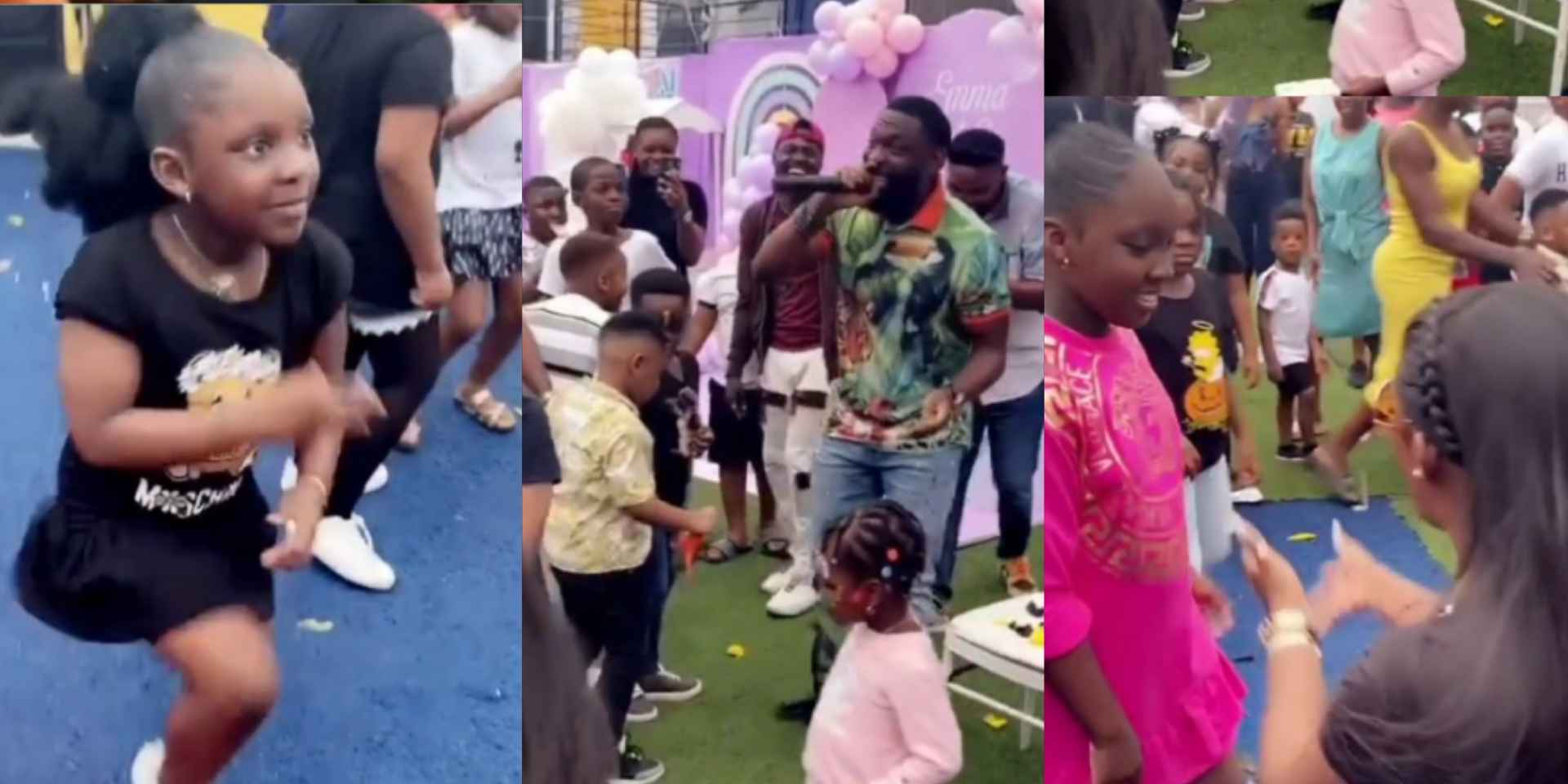Fans gush over photos and videos from Timaya's daughter, Emma's 10th birthday party