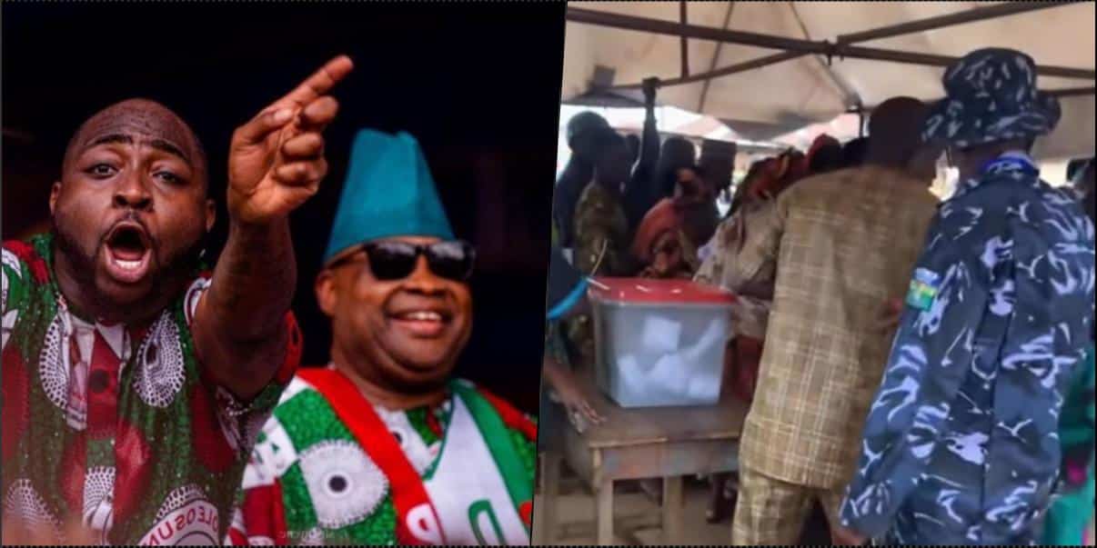 "Security men are forcing people to vote for APC" - Davido laments (Video)