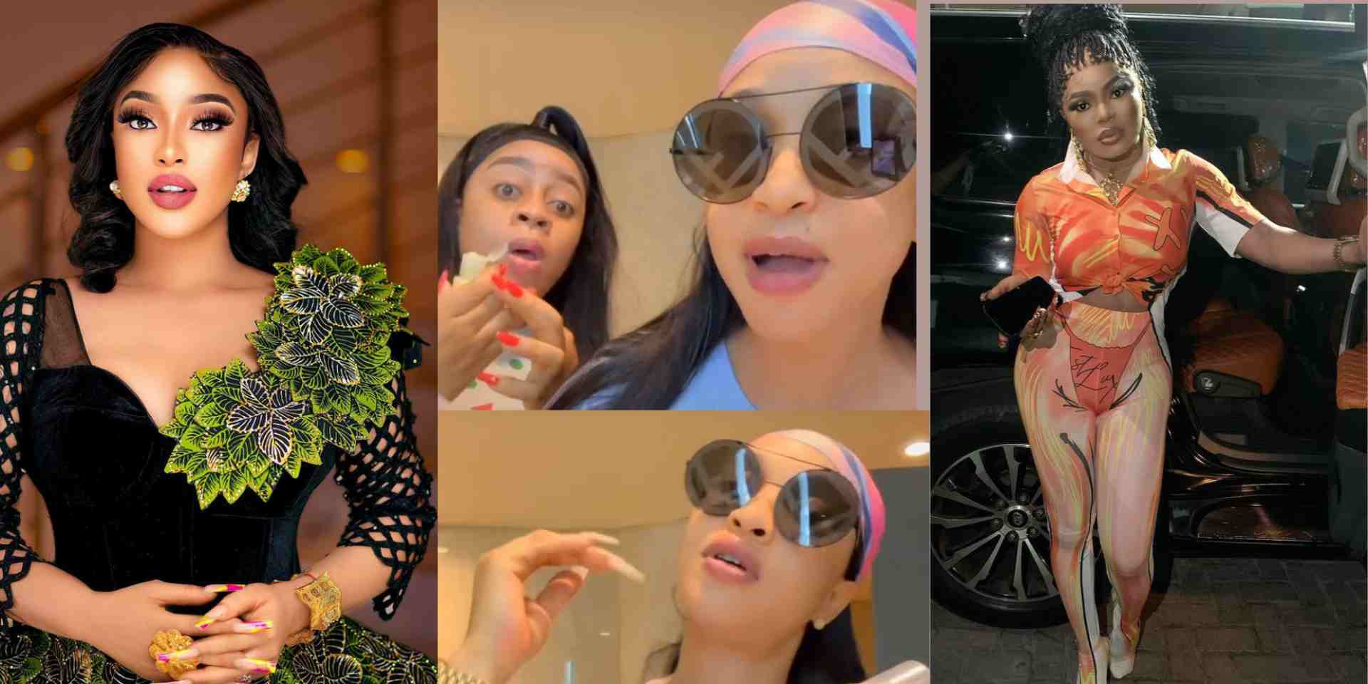 Trouble looms as Tonto Dikeh uses Bobrisky's viral sound in her new video