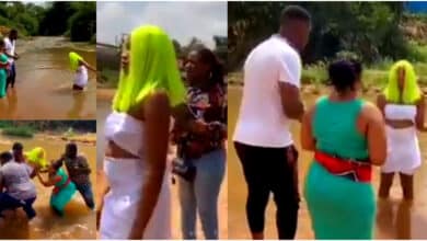 Actress suffers attack as water goddess allegedly posses her while filming - VIDEO