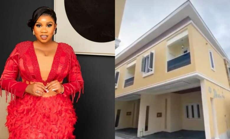 Wumi Toriola ecstatic as she becomes home owner in Lekki (Video)
