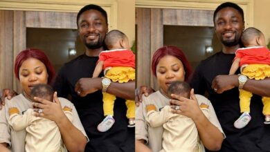 Adeniyi Johnson and wife, Seyi Edun celebrate their twins at 3 months