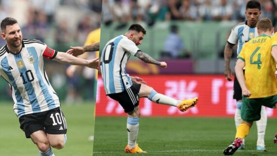 Messi scores fastest goal of his career as Argentina defeats Australia
