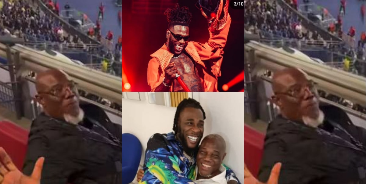 "Proud Daddy Moment" -Burna Boy's Dad Beams with Joy as he watches his Son Takes the Stage at UEFA Champions League Final