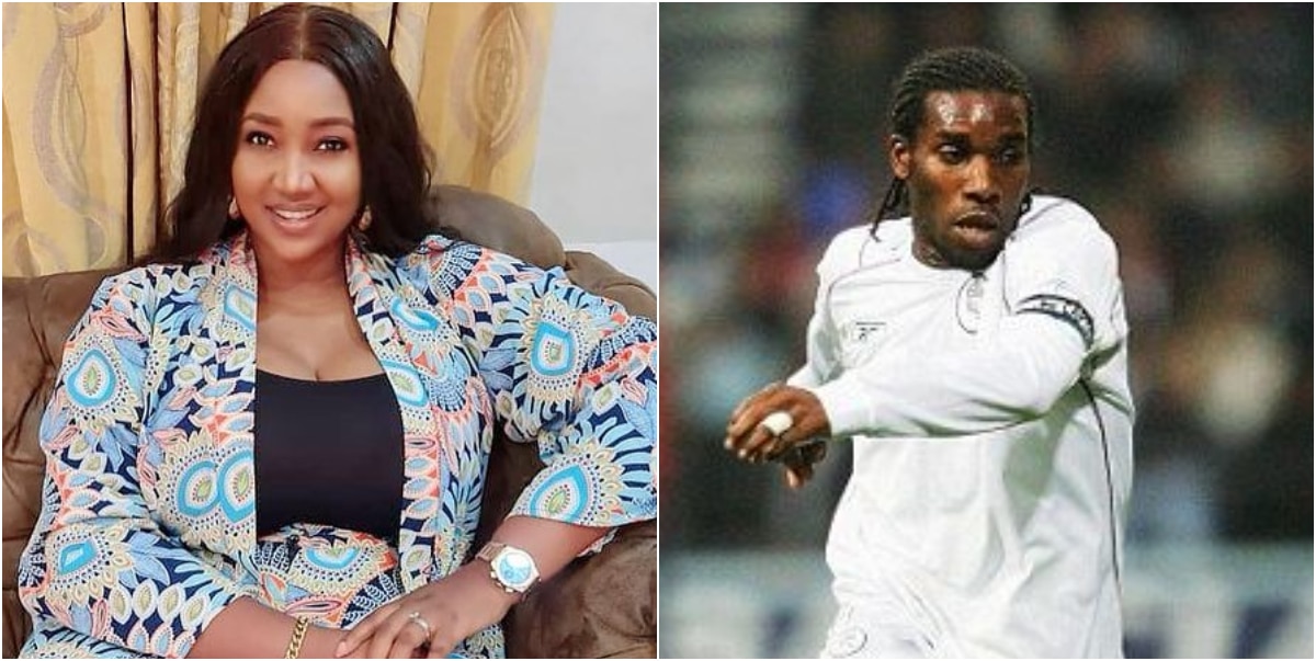 "Husband thief, leave this one" - Netizens warn Judy Austin after she praised footballer, Jay Jay Okocha