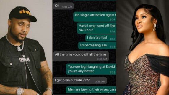 B-Red shades Davido leaked chat wife