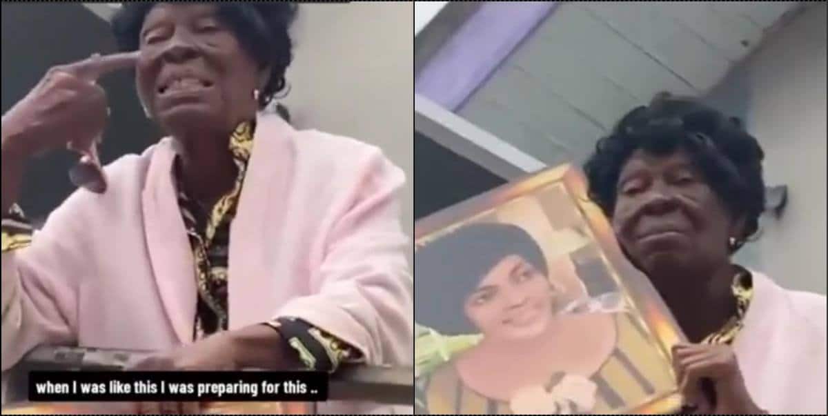 "Prepare your this, it's not easy" — Aged woman recounts how beautiful she was in her youthful age (Video)