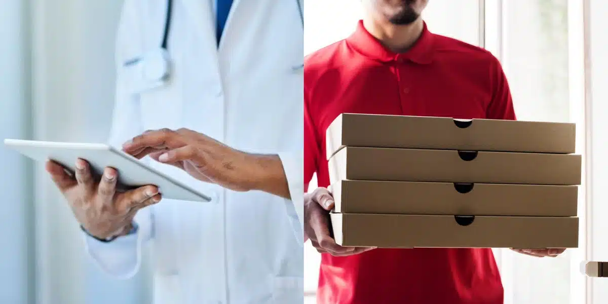 Man reveals how he dropped his “Doctor status” after finding out his Pizza delivery guy was his secondary school classmate