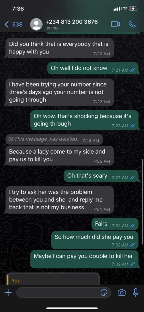 Lady reveals new scam format used on her by alleged hired assassin 