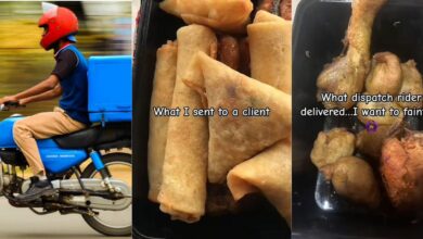 Hungry dispatch rider eats half of client’s food, delivers leftover