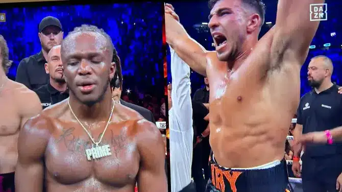Adesanya surprised his Nigerian-brother KSI was not announced winner in Tommy Fury's bout 
