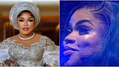"Body refuses to cooperate with the delusions" - Video show Bobrisky's rough beard causes stir