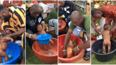 "Do you men even know how to bathe babies?" - Pastor challenges fathers to care for their babies inside church