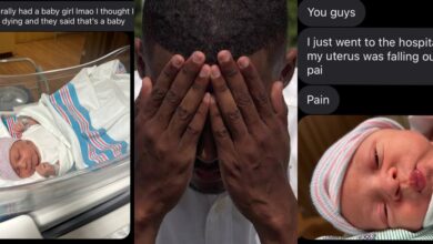 "I thought I was dying, they said it's baby" - Lady shares chat of sister who welcomed a baby not knowing she was pregnant