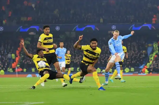 Manchester City clinch last 16 spot with 250th Champions League goal