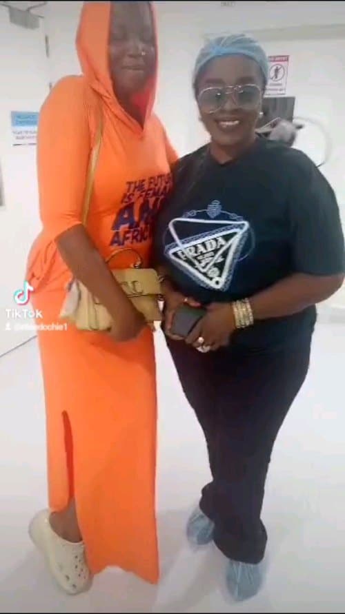 Rita Edochie visits Mr Ibu at the hospital after amputation