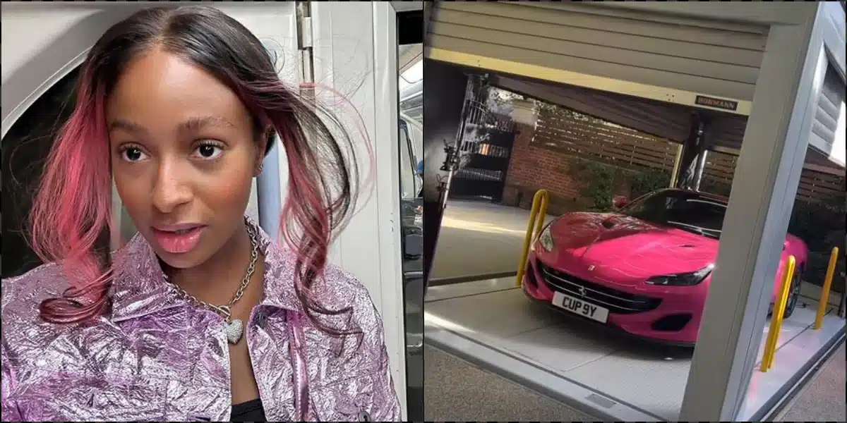 DJ Cuppy abandons her pink Ferrari, says 'time to grow up'